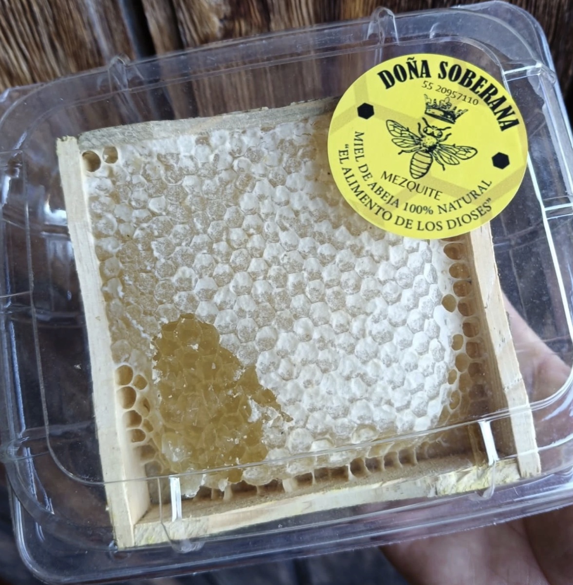 Miel de mezquite con panal